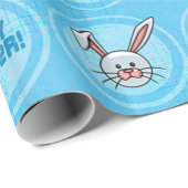 Papier Cadeau Insignes de lapin (Coin rond)