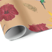 Papier Cadeau Inspiration des colibris (Coin rond)