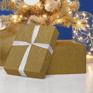 Papier Cadeau Inspiré Métal Simple de Style Doré Foncé
