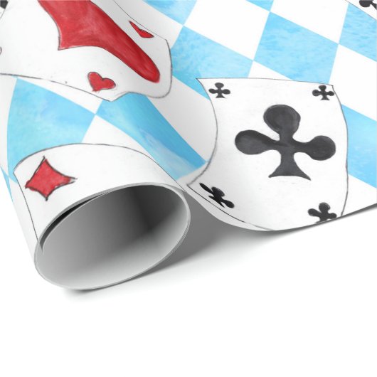 Papier Cadeau Inspiré Par Alice In Wonderland Wrapping Paper (Coin rond)