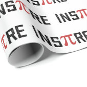 Papier Cadeau InsPire Pi jour | Joyeux cadeau de jour de Pi Math (Coin rond)