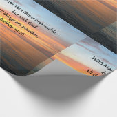 PAPIER CADEAU INSPIRING MATTHEW 19:26 CONCEPTION DU SOLEIL (Coin)