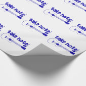 Papier Cadeau instrument bleu (Coin)