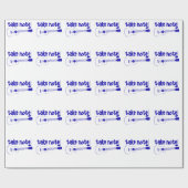 Papier Cadeau instrument bleu (Plat)