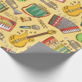 Papier Cadeau Instruments de musique (Coin)
