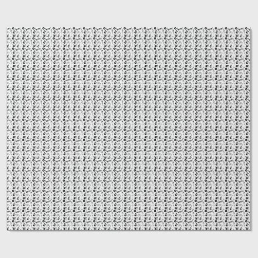 Papier Cadeau Instruments de musique motif (Plat)