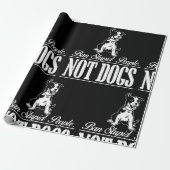 Papier Cadeau Interdire Les Gens Stupides Et Non Les Chiens Enve (Déroulé)