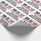 Papier Cadeau INTERDISEZ l'Anti-Deuxième amendement Démocrate (Coin)