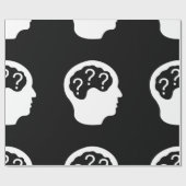 Papier Cadeau Interrogations sur le papier d'emballage (Plat)