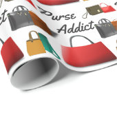 Papier Cadeau Intoxiqué de bourse (Coin rond)