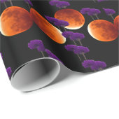 Papier Cadeau Intrusion violette (Coin rond)