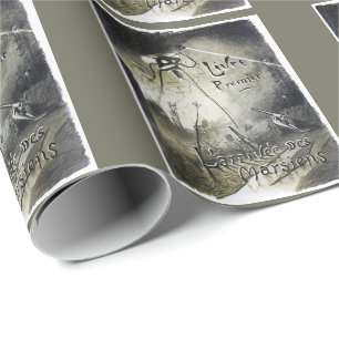 Papier Cadeau Invasion alien vintage guerre mondiale uffilm