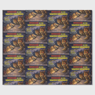 Papier Cadeau Invasion of the Saucer Squirrels