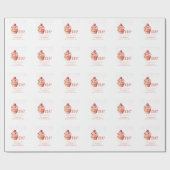 Papier Cadeau Invitation d'anniversaire Cupcake 1ère année Fête (Plat)