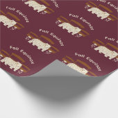 Papier Cadeau Invitation de l'équinoxe d'automne de la récolte d (Coin)