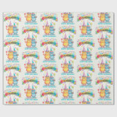 Papier Cadeau Invitation Tous Les Petits Monstres Anniversaire N (Plat)