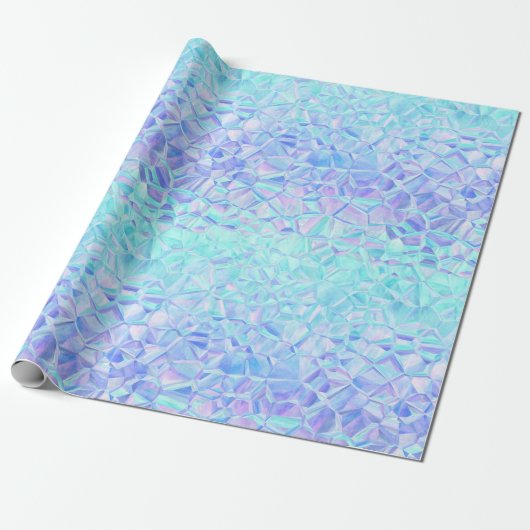 Papier Cadeau iridescence glacée : (Déroulé)