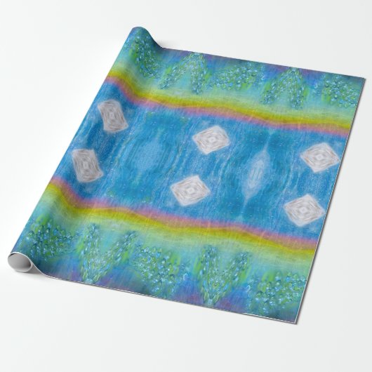 Papier Cadeau Iridescent, Sparkly, Rainbow Light (Déroulé)