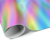 Papier Cadeau Iridescente Chrome Quatre (Coin rond)