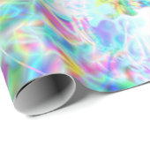 Papier Cadeau Iridescente Chrome Sept (Coin rond)
