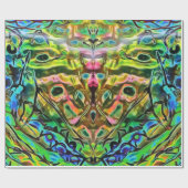 Papier Cadeau Iridescente Papillon Balone Look Sea Shell (Plat)