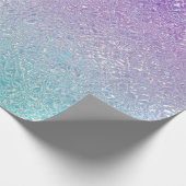 Papier Cadeau Iridescente verre menthe vert et violet ombre (Coin)