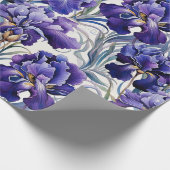 Papier Cadeau Iris bleu violet (Coin)