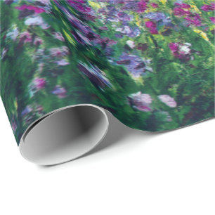 Papier Cadeau Iris dans le jardin de Monet