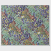Papier Cadeau Iris de Van Gogh Peinture Impressionniste (Plat)