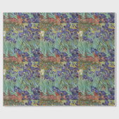 Papier Cadeau Iris de Van Gogh Peinture Impressionniste (Plat)