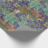 Papier Cadeau Iris de Van Gogh Peinture Impressionniste (Coin)