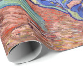 Papier Cadeau Iris de Vincent van Gogh (Coin rond)