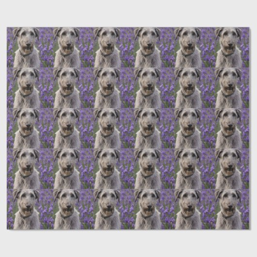 Papier Cadeau Iris Irish Wolfhound, (Plat)