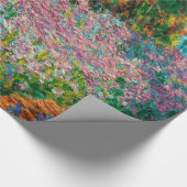 Papier Cadeau Iris Jardin Monet Giverny fleurs (Coin)