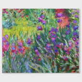 Papier Cadeau Iris le long du chemin du jardin par Claude Monet (Plat)