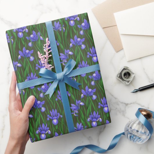 Papier Cadeau Iris néerlandais (Cadeaux)