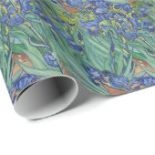 Papier Cadeau Iris par Van Gogh (Coin rond)