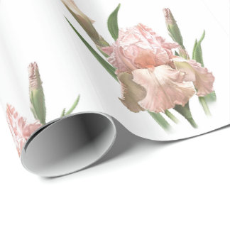 Papier Cadeau Iris rose
