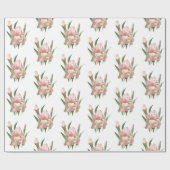 Papier Cadeau Iris Rose Pâle (Plat)