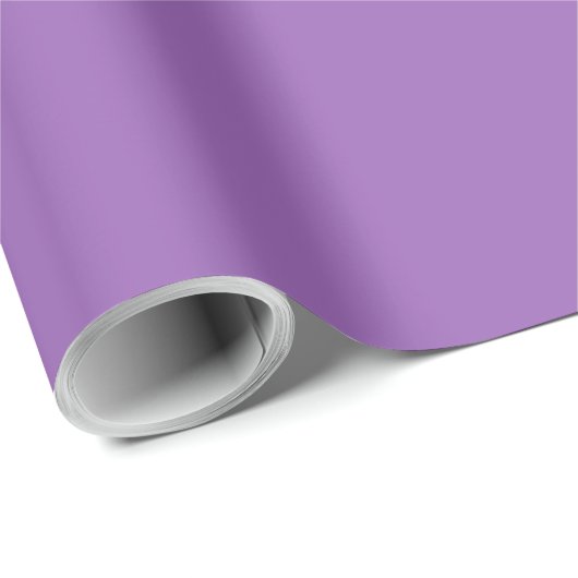 Papier Cadeau Iris uni couleur solide doux violet (Coin rond)