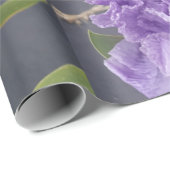 Papier Cadeau Iris violet iris fleurs Lavender Lilac Learé (Coin rond)