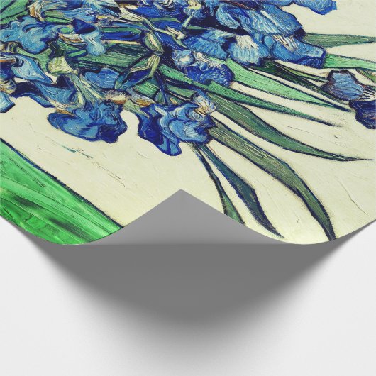 Papier Cadeau Irises (1890) par Vincent Van Gogh (Coin)