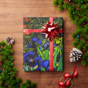 Papier Cadeau Irises, le célèbre tableau floral de Van Gogh