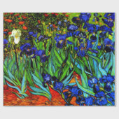Papier Cadeau Irises, le célèbre tableau floral de Van Gogh (Plat)