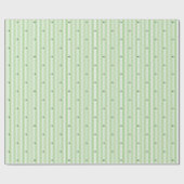 Papier Cadeau Irish Green White Stripes Pattern (Plat)
