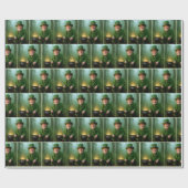 Papier Cadeau Irish Leprechaun with a Pot of Gold (Plat)