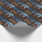 Papier Cadeau Irish Red Setter Halloween Épouvantable (Coin)