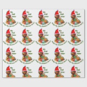 Papier Cadeau Irish Setter Christmas (Plat)