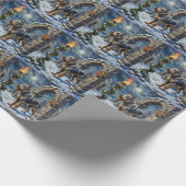 Papier Cadeau Irish Wolfhound Christmas Ancient Hall Holiday (Coin)