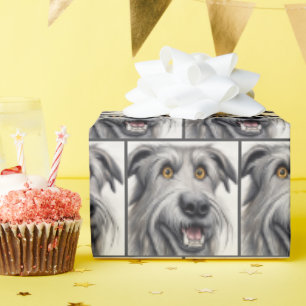 Papier Cadeau Irish Wolfhound Surprise